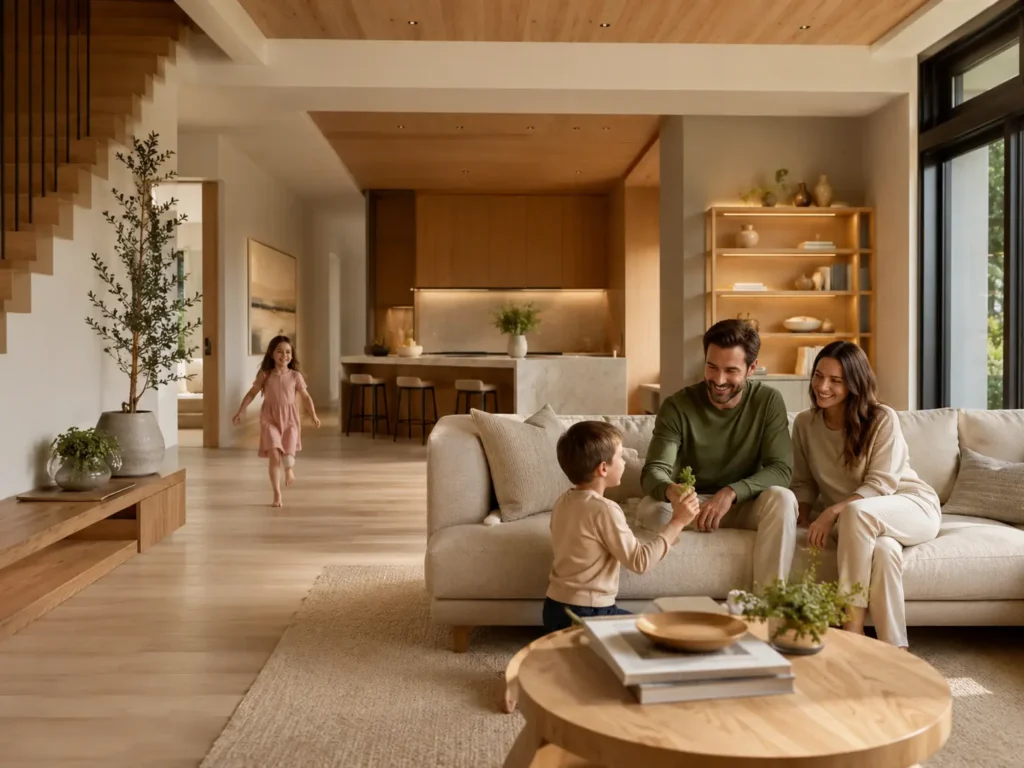 familia con niños alp